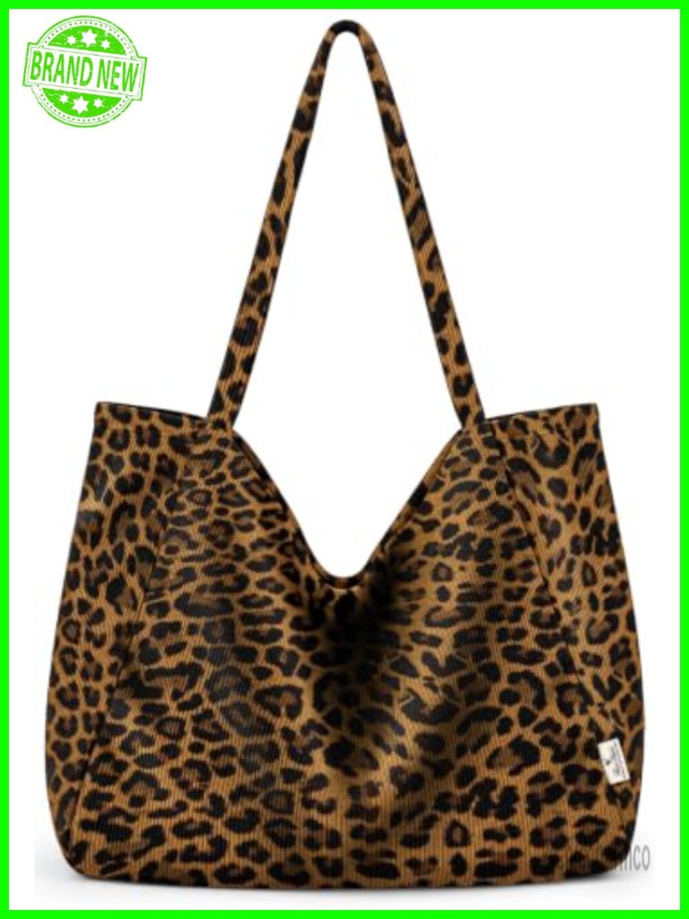 Corduroy Hobo Shoulder Bag Large Slouchy Tote for Work Travel